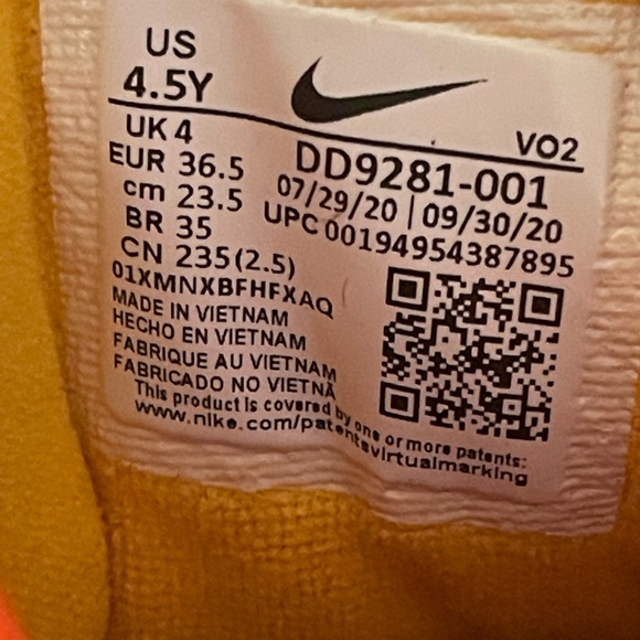 Nike Air Raid GS "Roswell Rayguns" DD9281-001 4.5Y Women's Size 6 - Picture 6 of 7